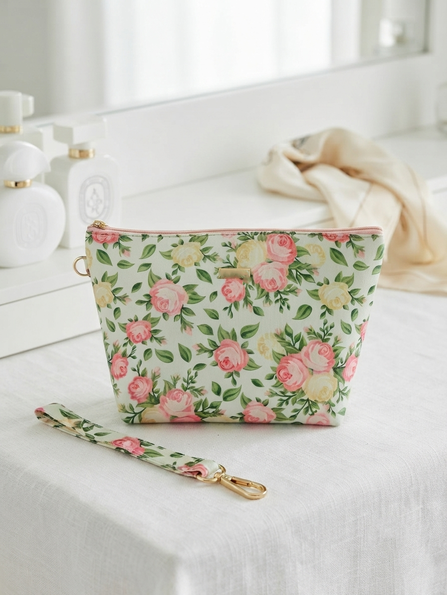 POUCH POTATO- Multipurpose Makeup, Cosmetics, Brushes, Stationary Pouch, Train case, Makeup bag