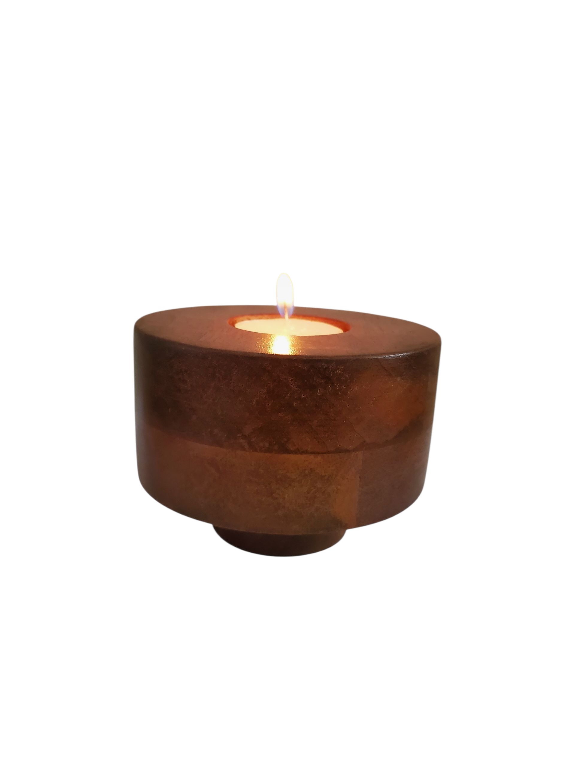 NAKSHI- Wooden Tea Light Candle Holder