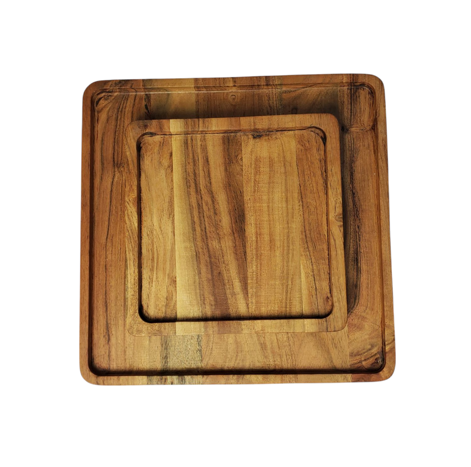 SUSTAINLAY PLATES- Wooden Square Plates for Keys, Jewelry, Cosmetics 8 inch