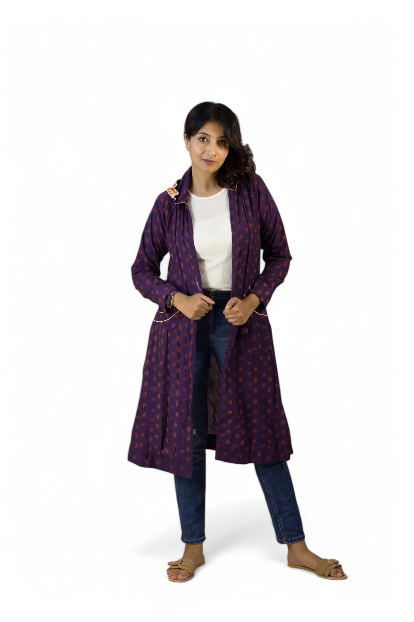 WANDERHOOD- Women’s Customizable Hooded Long Jacket With Pockets