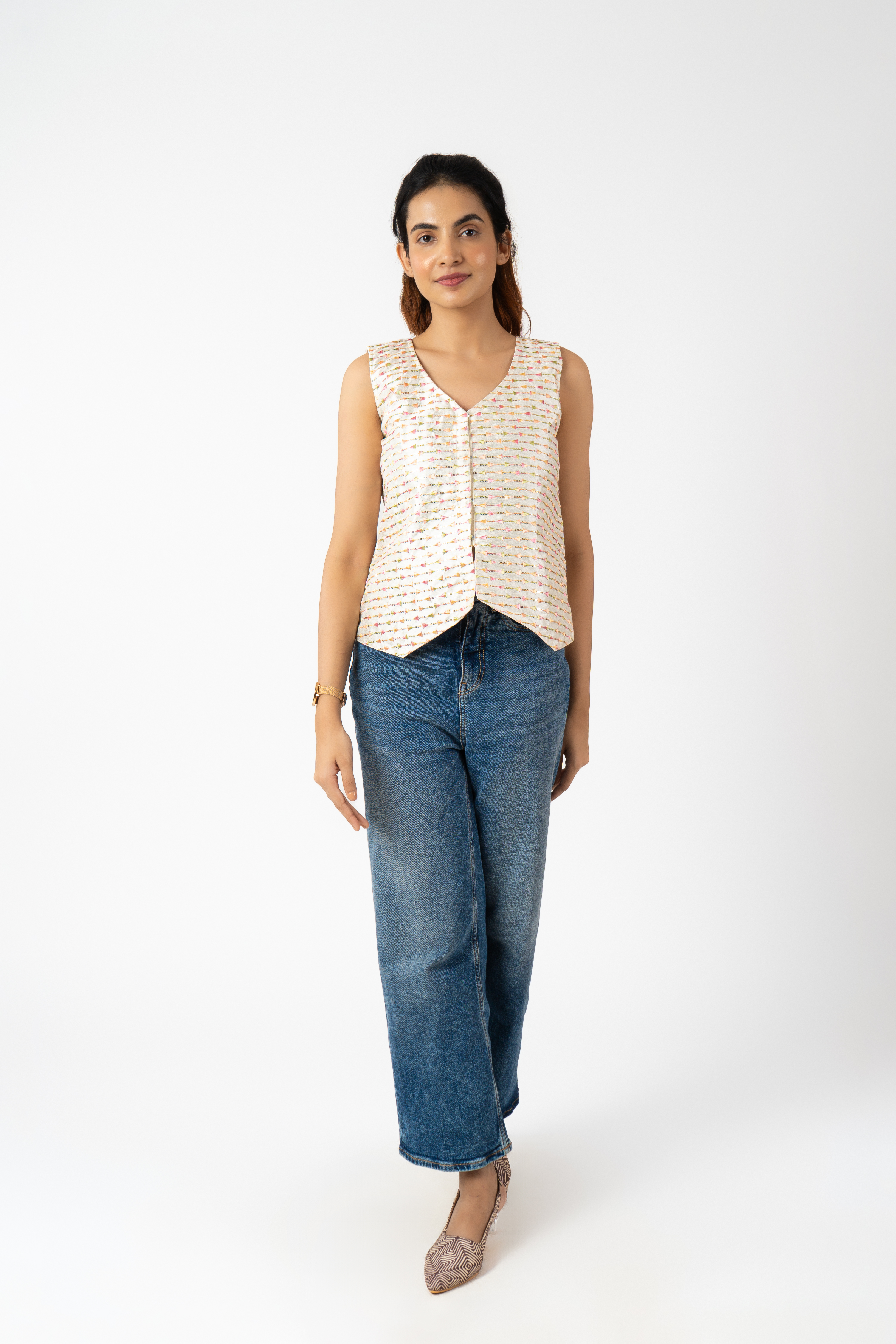 CORPORATE COUTURE- Women’s V- Neck Customizable Formal Casual Wear Vests