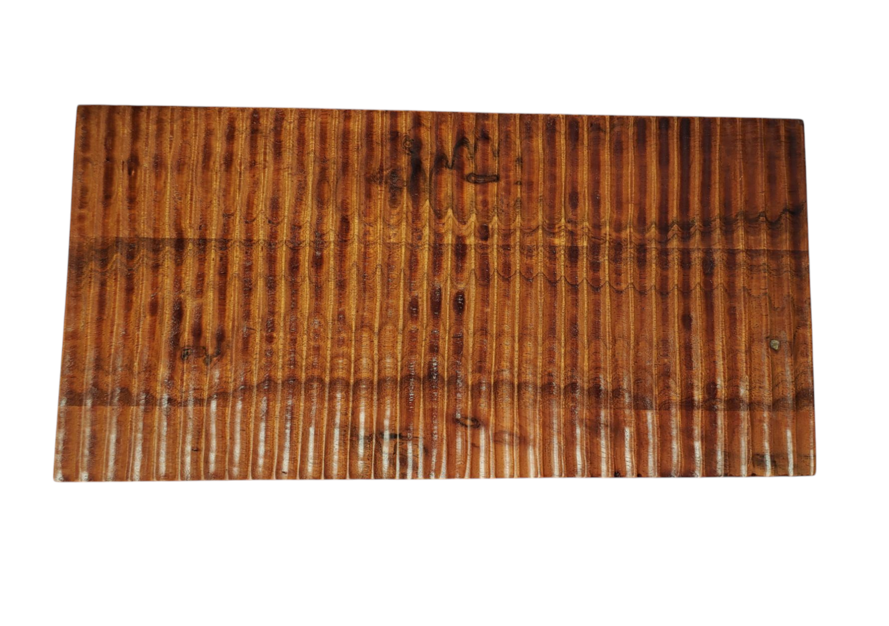 GRAINLINE GROOVE- Rippled Wooden Decorative Serving Tray, Board