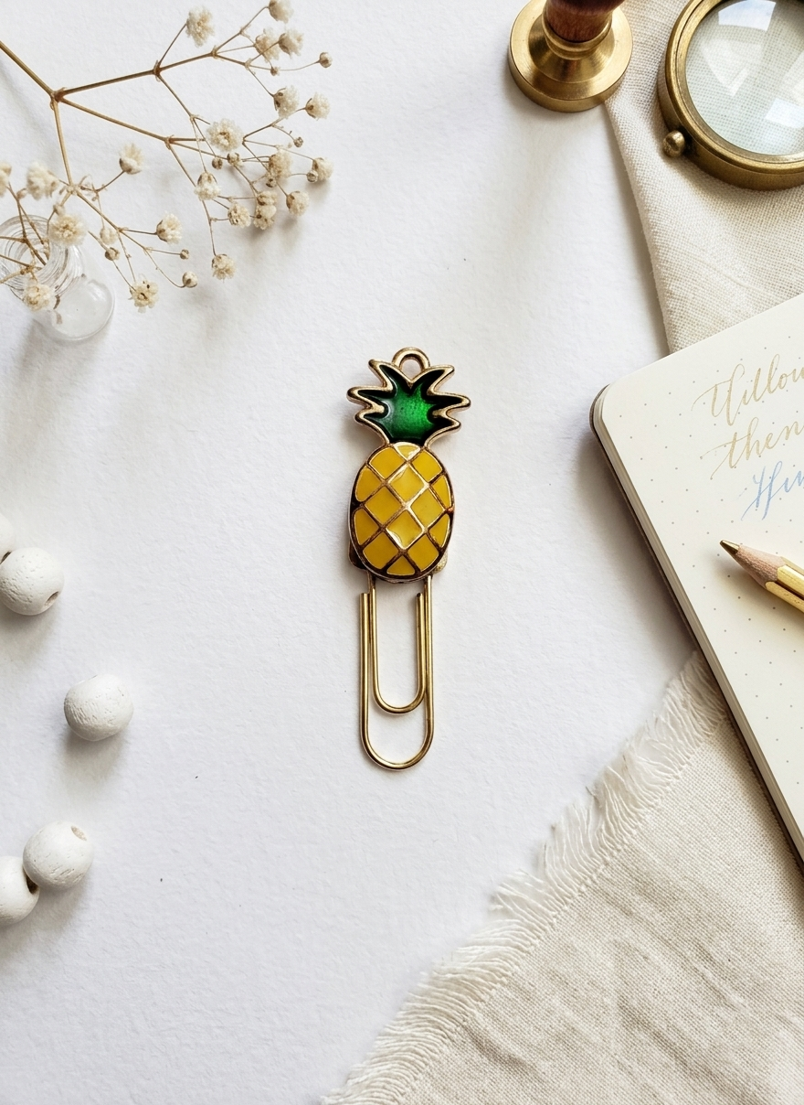 Bookmarks-Pineapple Bookmarks, Bookmarks, Unique Bookmarks, Book Lovers Gift, Corporate Gifting, Bulk Gifting