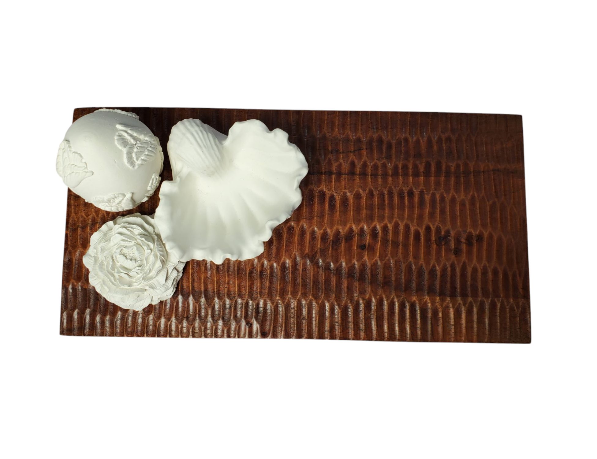 ELEMENTAL GROOVE- Rippled Wooden Handcrafted Serving Tray/ ServeBoard