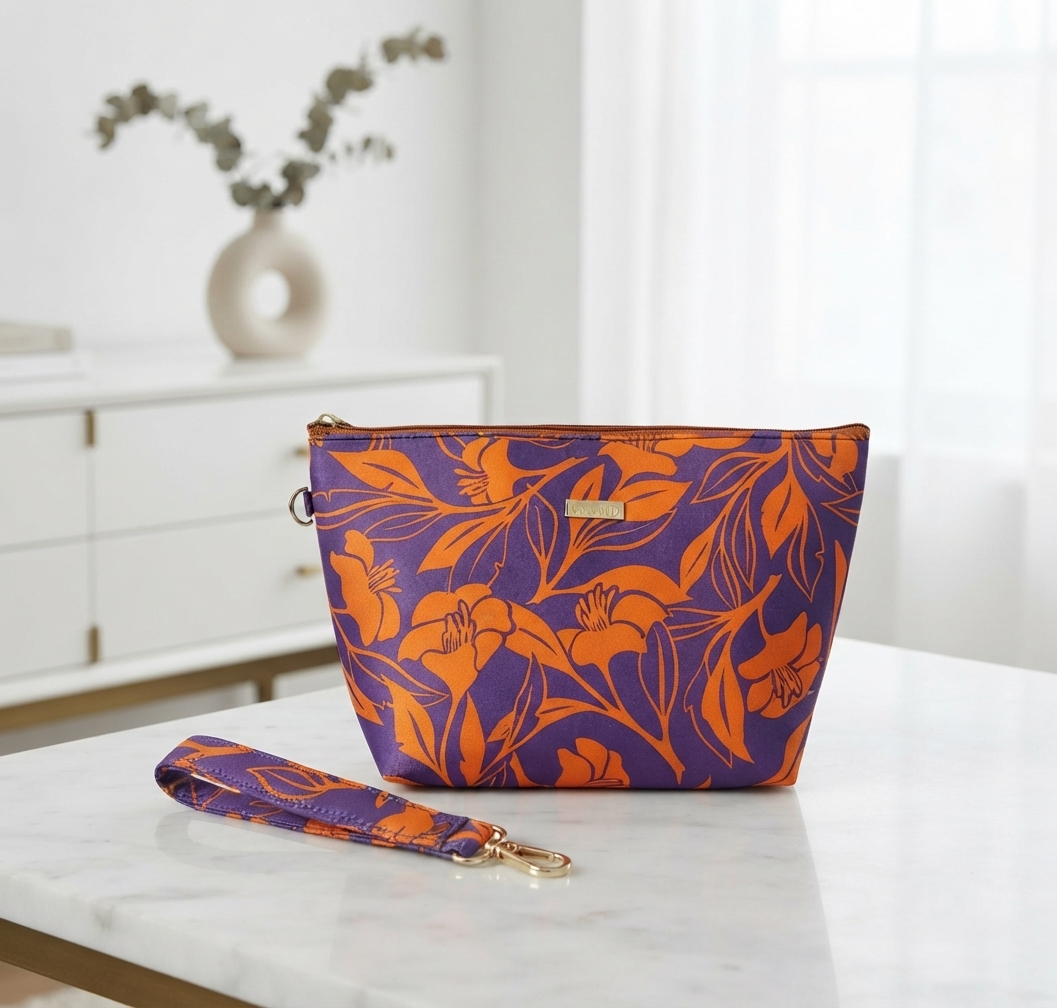 POUCH POTATO- Multipurpose Makeup, Cosmetics, Brushes, Stationary Pouch, Train case, Makeup bag
