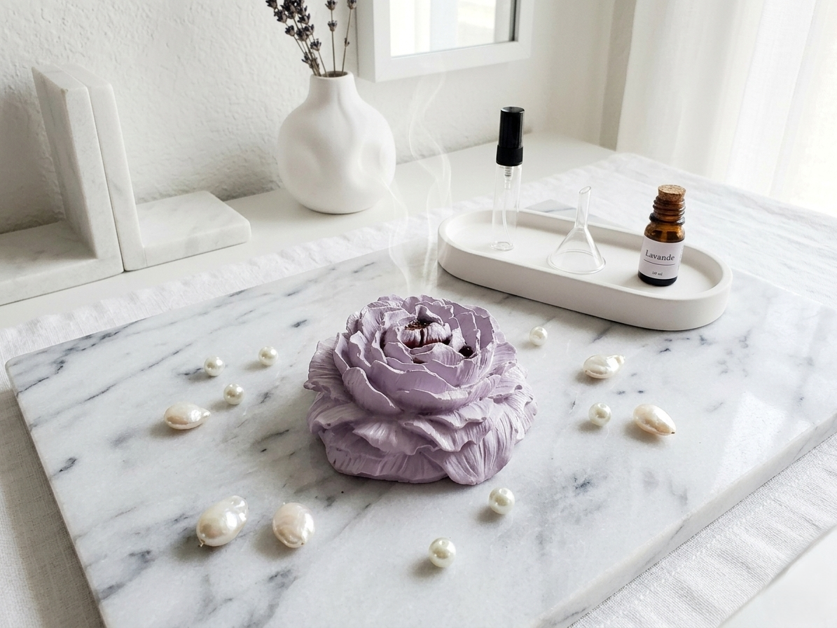 Conflore- Concrete Aroma Diffuser, Peony Diffuser, Desk Diffuser, Corporate gifting. Bulk gifting