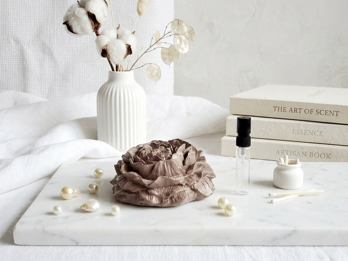 Conflore- Concrete Aroma Diffuser, Peony Diffuser, Desk Diffuser, Corporate gifting, Bulk gifting